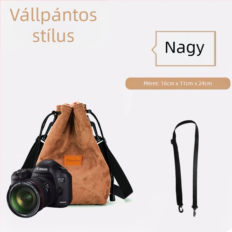 Mirrorless/SLR belső táska plüss párnázással — ultrakönnyű védőtok Nikon, Canon, Sony, Fuji számára