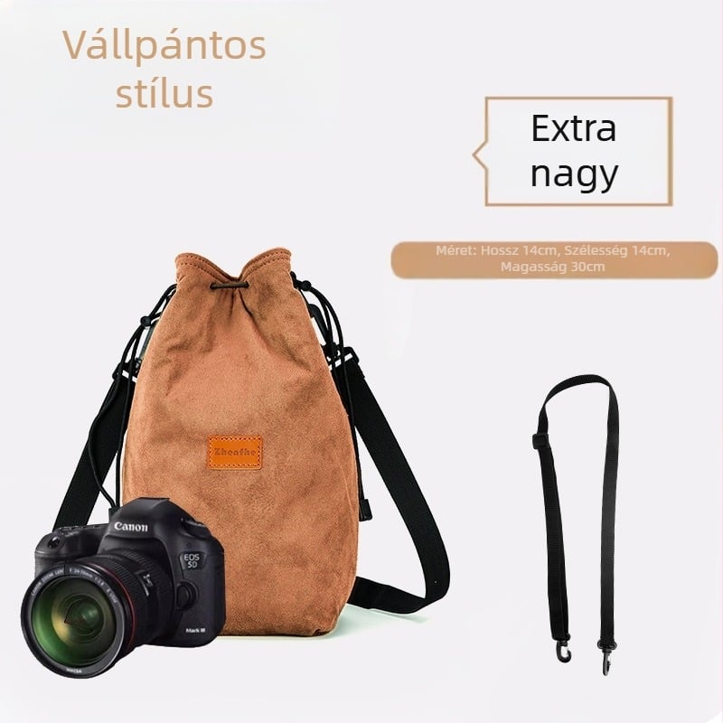 Mirrorless/SLR belső táska plüss párnázással — ultrakönnyű védőtok Nikon, Canon, Sony, Fuji számára