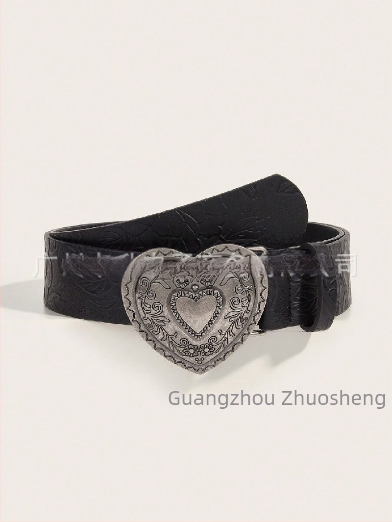 PU bőröv ötvözet csattal, snap zárás, punk street uniszex stílus