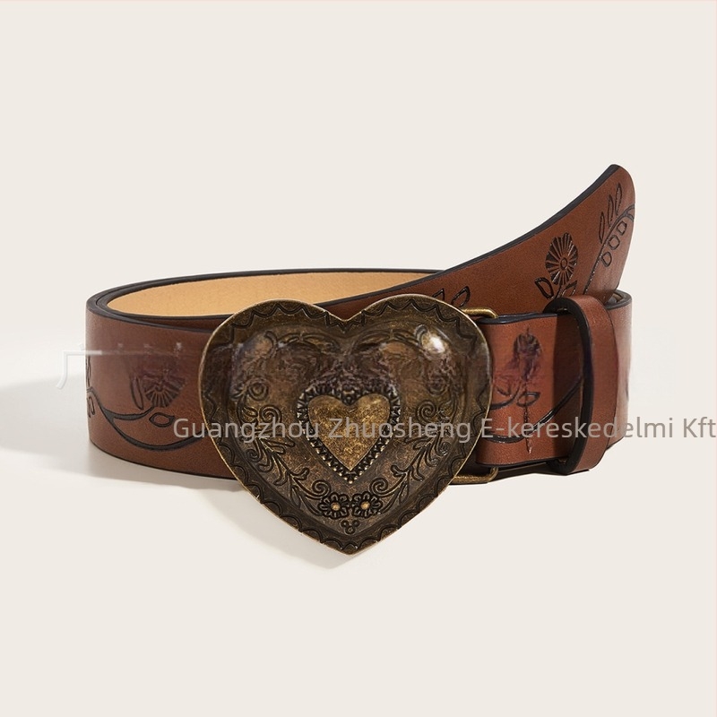 PU bőröv ötvözet csattal, snap zárás, punk street uniszex stílus