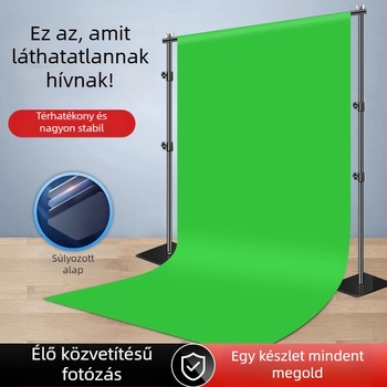 Extreme Shadow Háttérállvány Chromakey háttérrel termékfotózáshoz — vas és ABS szerkezet