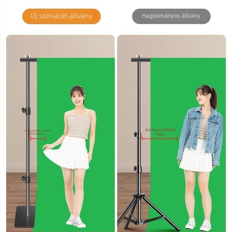 Extreme Shadow Háttérállvány Chromakey háttérrel termékfotózáshoz — vas és ABS szerkezet