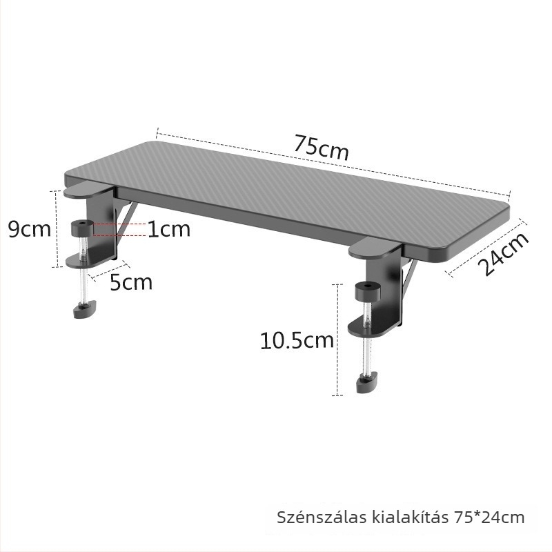 Asztali kiterjesztő panel billentyűzettartóval