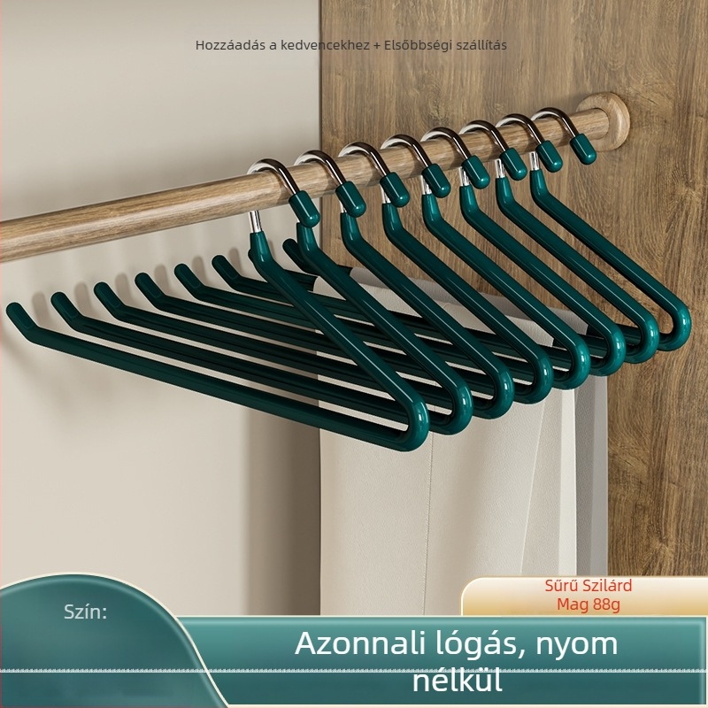 Libaalakú rozsdamentes acél szárító klipsz, csúszásmentes és nyom nélkül kialakítás, nadrágokhoz, sálakhoz és nyakkendőkhöz (Modell 0, 160 darabos csomag, modern egyszerű stílus)