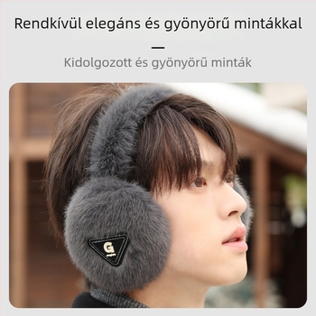 Uniszex téli fülmelegítő - összecsukható, vastag bársonyos anyag, szélvédett kerékpározáshoz
