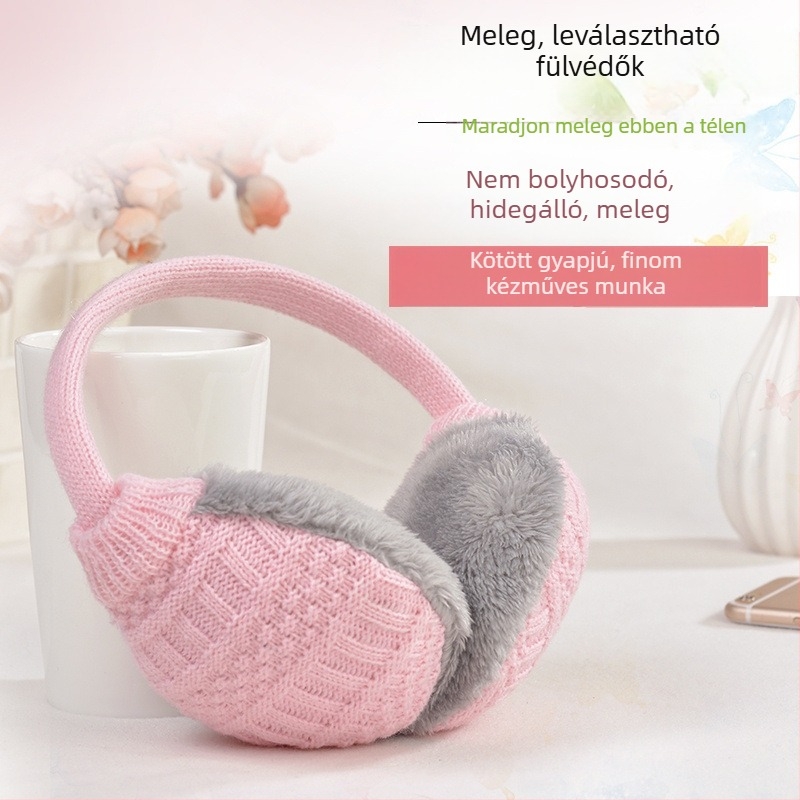 3D vastag plüss fülvédő, téli (Uniszex, Felnőttek)