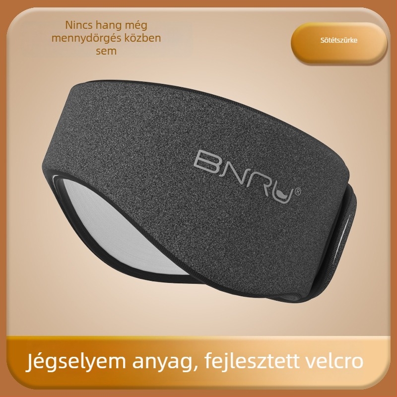 Zajcsillapító alvómaszk, pamutból készült, hátsó viselésű, egyszínű, mindennapi használatra otthon