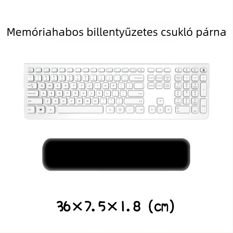 Billentyűzet- és egércsukló alátámasztó párna — szilikon memóriahab, kétoldalas rajzfilm téma, csúszásmentes, kopásálló, könnyen tisztítható