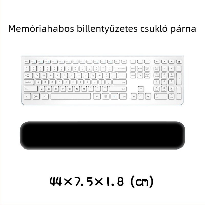 Billentyűzet- és egércsukló alátámasztó párna — szilikon memóriahab, kétoldalas rajzfilm téma, csúszásmentes, kopásálló, könnyen tisztítható
