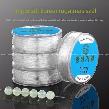 DIY ékszer zsinór: elasztikus kristály fonal | Termékkód SKZ0182 | 2025 tavasz | Sokoldalú stílus