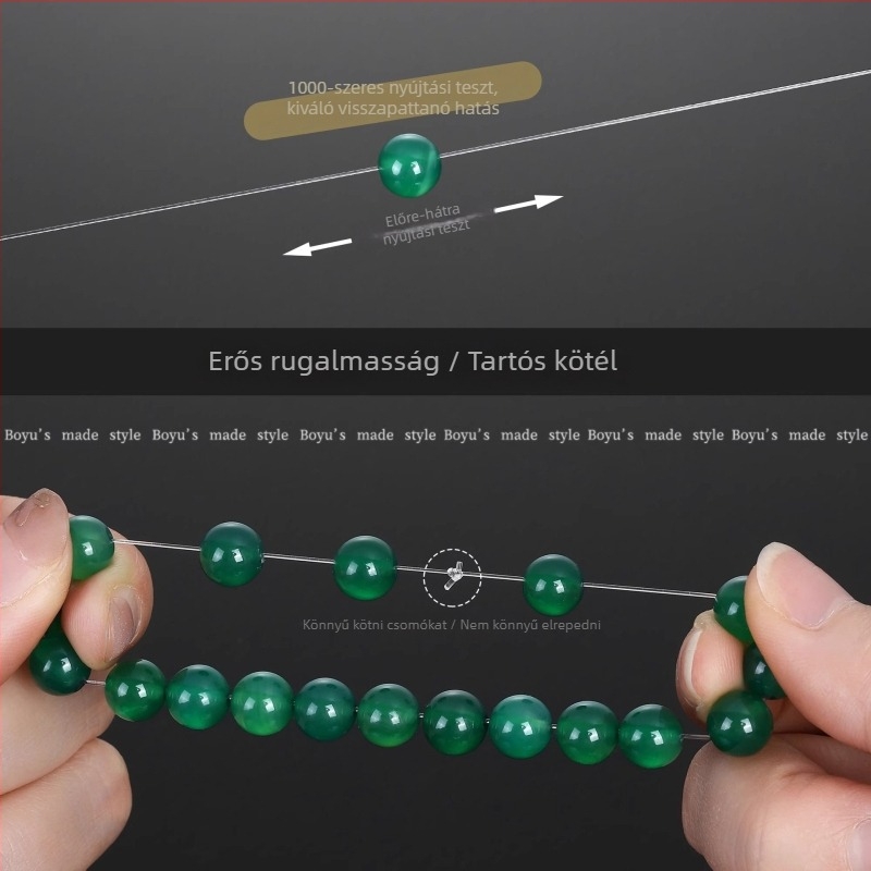 DIY ékszer zsinór: elasztikus kristály fonal | Termékkód SKZ0182 | 2025 tavasz | Sokoldalú stílus