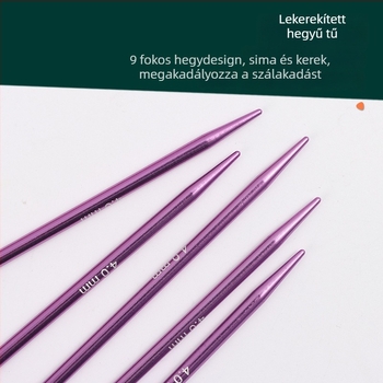 Jp/Jinping pulóvertűk készlet – alumínium-oxid rudakból készült tűk, kézi kötéshez, minimalist stílus