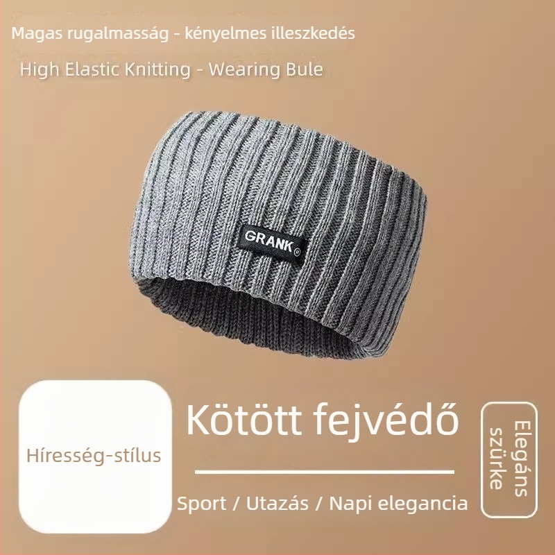 Koreai stílusú sport fejpánt kockás mintával, vastagodott és kiszélesített, D028