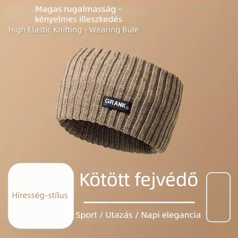 Koreai stílusú sport fejpánt kockás mintával, vastagodott és kiszélesített, D028