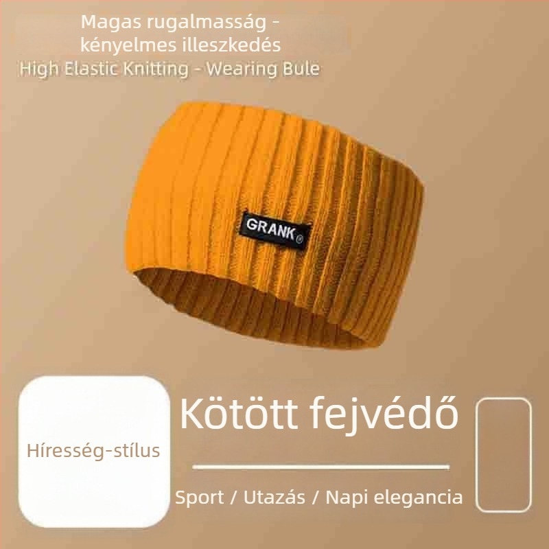 Koreai stílusú sport fejpánt kockás mintával, vastagodott és kiszélesített, D028