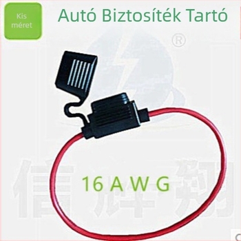 XHX002 Autóbiztosítókosár vízálló vezetékekkel, 12 AWG, HH modell, hőmérséklet-tartomány 80