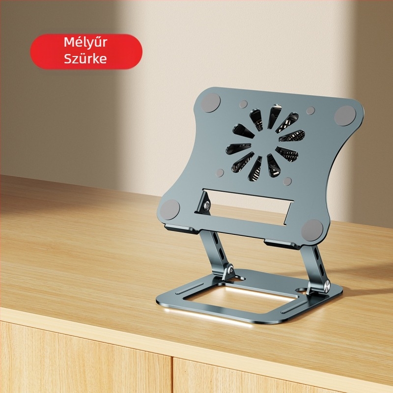 Laptop állvány ötvözött acélból, modell J29, márka Into the deer, laptopokhoz, tömege 1680 g