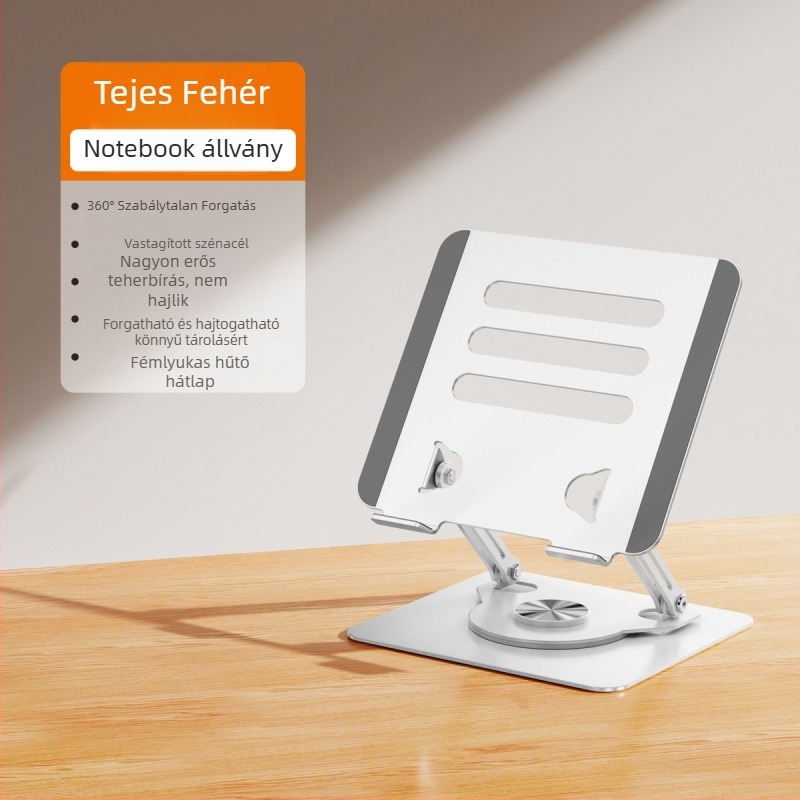 Laptop állvány ötvözött acélból, modell J29, márka Into the deer, laptopokhoz, tömege 1680 g