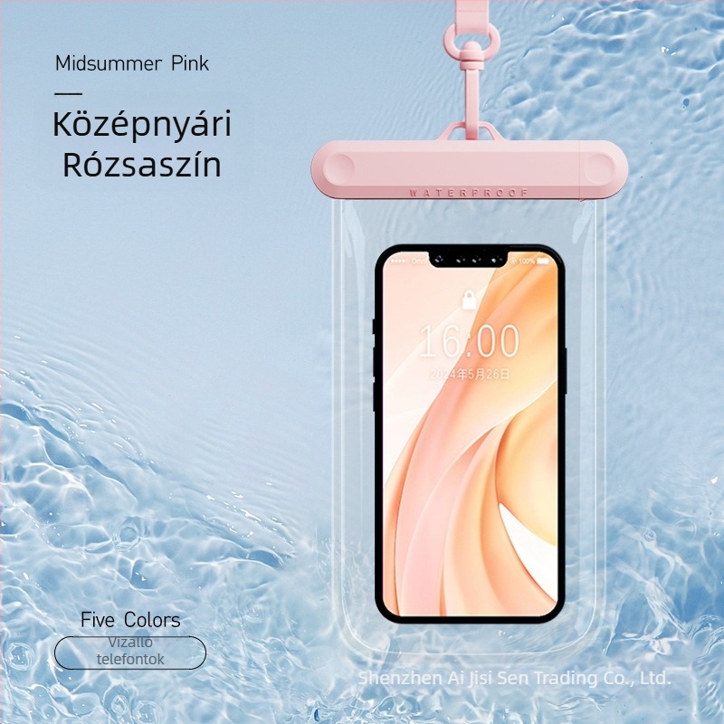 Érintőképernyős vízálló telefon tok, 8-as szintű vízállóság, kültéri úszáshoz, búvárkodáshoz és alámerüléses fotózáshoz, hordozható