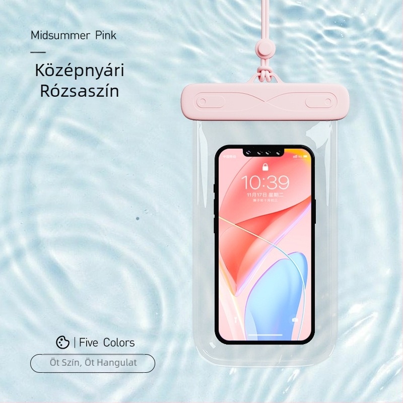 Érintőképernyős vízálló telefon tok, 8-as szintű vízállóság, kültéri úszáshoz, búvárkodáshoz és alámerüléses fotózáshoz, hordozható