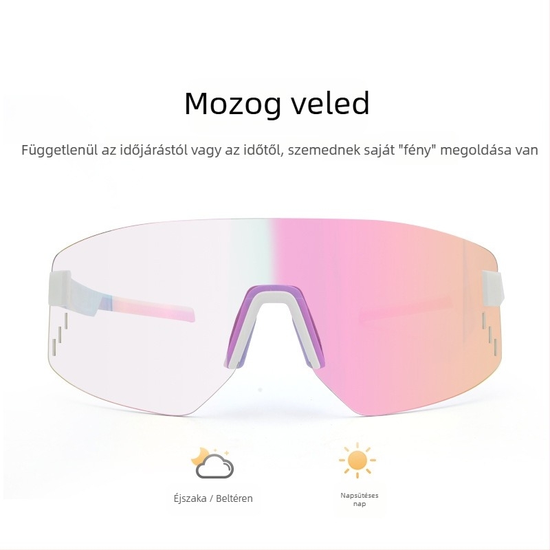 EL018 kerékpáros szemüveg, TR90, szélálló, uniszex, állítható orrnyereggel, dioptriás lencsékkel kompatibilis