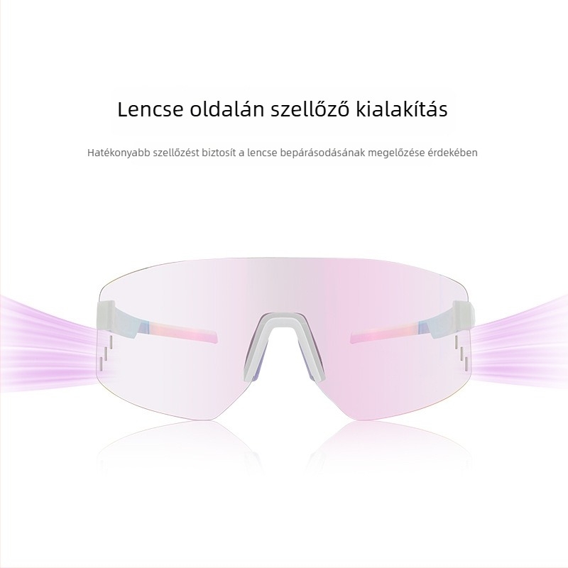 EL018 kerékpáros szemüveg, TR90, szélálló, uniszex, állítható orrnyereggel, dioptriás lencsékkel kompatibilis