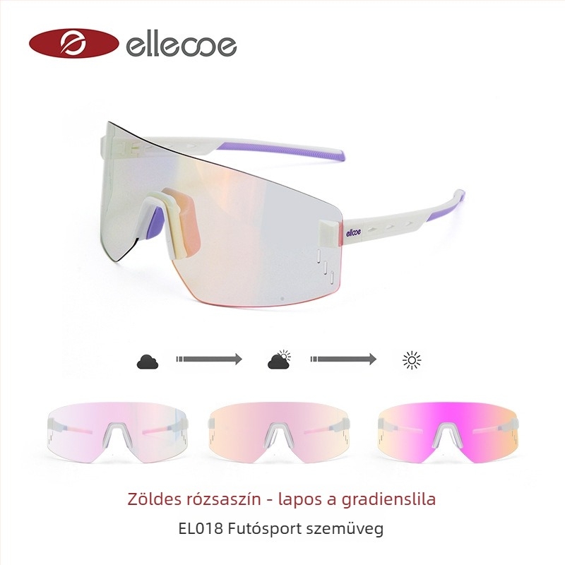 EL018 kerékpáros szemüveg, TR90, szélálló, uniszex, állítható orrnyereggel, dioptriás lencsékkel kompatibilis