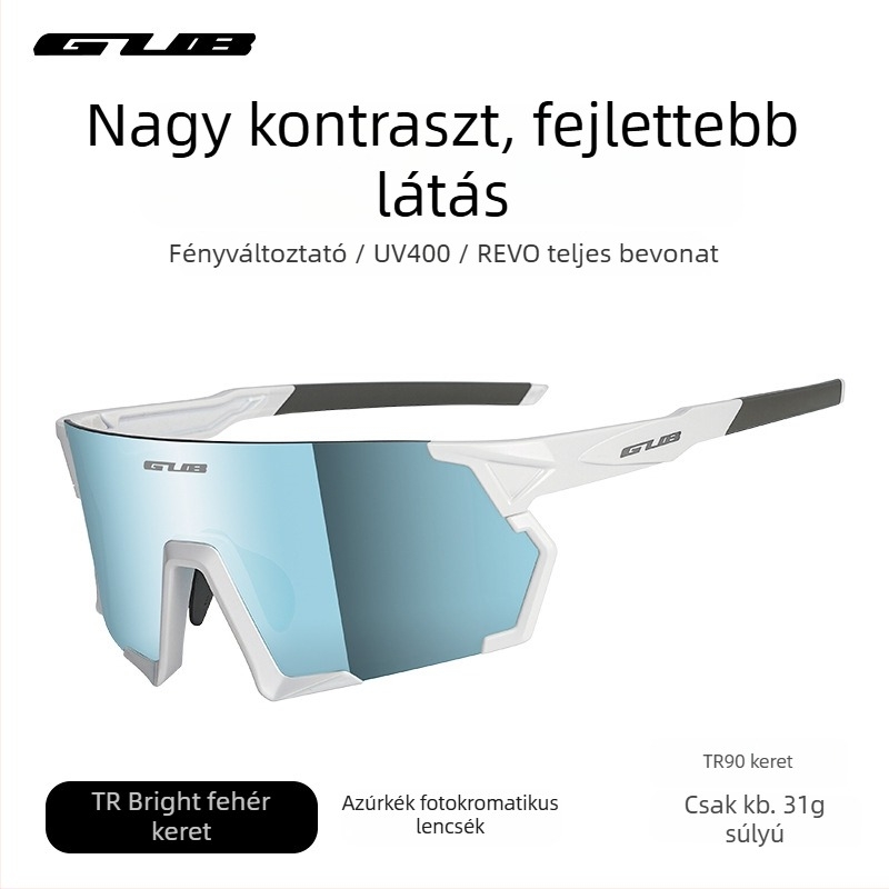 Polarizált kerékpáros szemüveg, modell 8300, PC anyag, cserélhető lencsék, kompatibil dioptriás szemüveggel