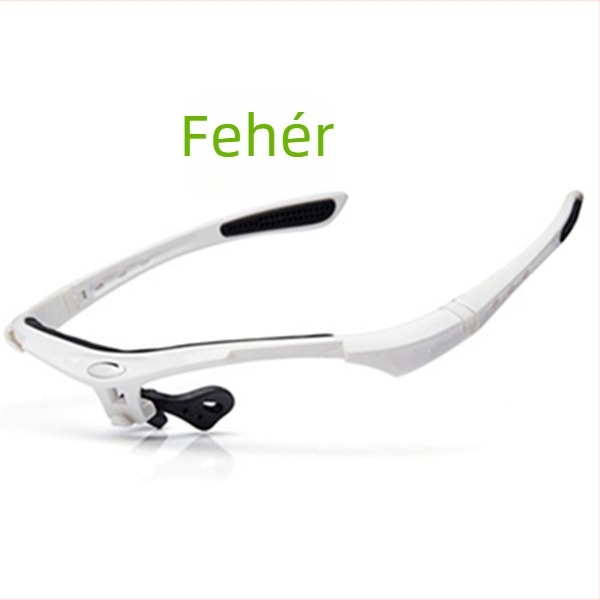 Kerékpáros szemüveg PC kerettel, dioptria 0, uniszex, félkeret, modell 0089