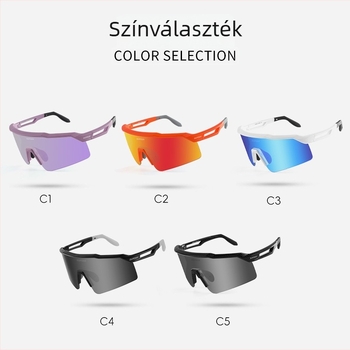 XQ632 kerékpáros szemüveg színváltó lencsékkel, antifog, szélvédett