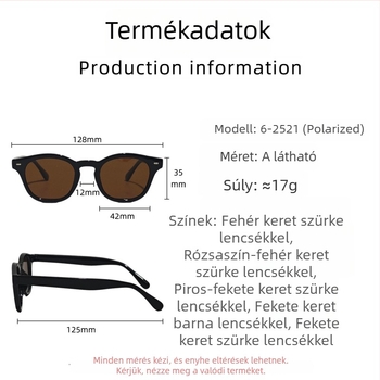Gyerekeknek szóló polarizált napszemüveg, UV400, teljes keret, kör alakú forma, PC lencsék