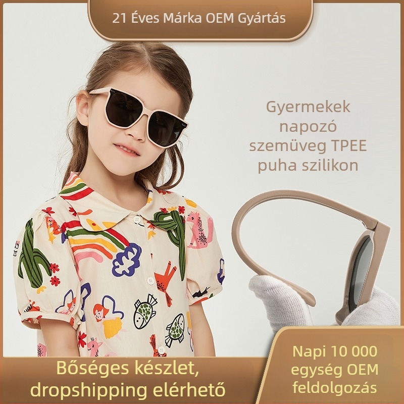 Gyerek napszemüveg – polarizált UV400, teljes keret, TAC lencse, keret TPEE