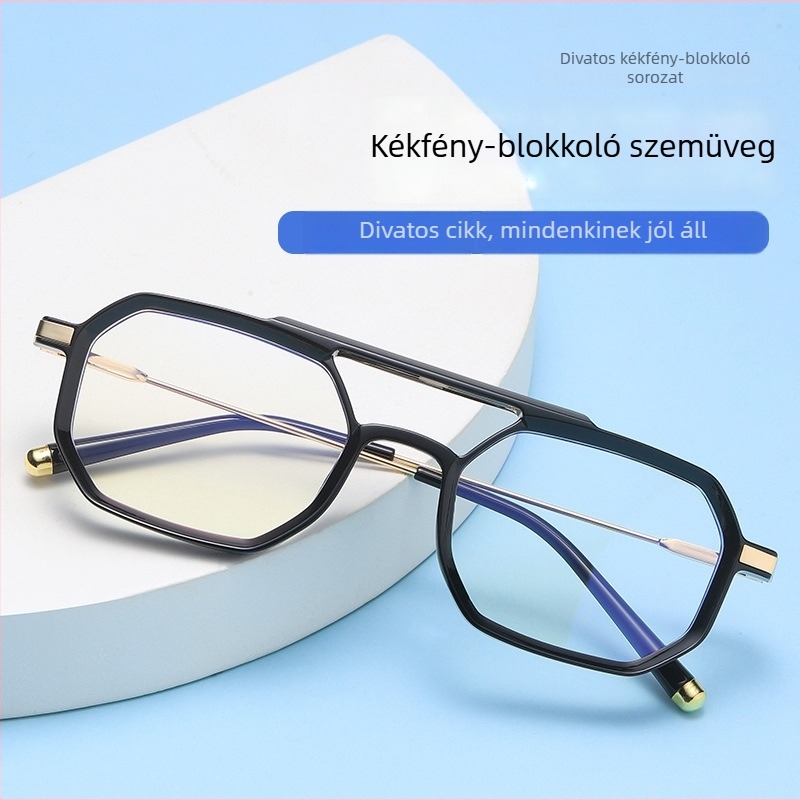 Új stílusú presbiopiás szemüveg négyszögletes kerettel, uniszex férfiak és nők számára, kényelmes távoli látáshoz