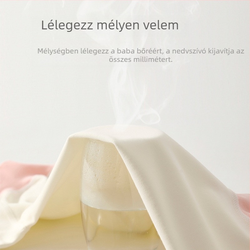 Újszülött pamut romper, 100% pamut, hosszú ujjú, uniszex, tavasz-ősz, 0-12 hónap között
