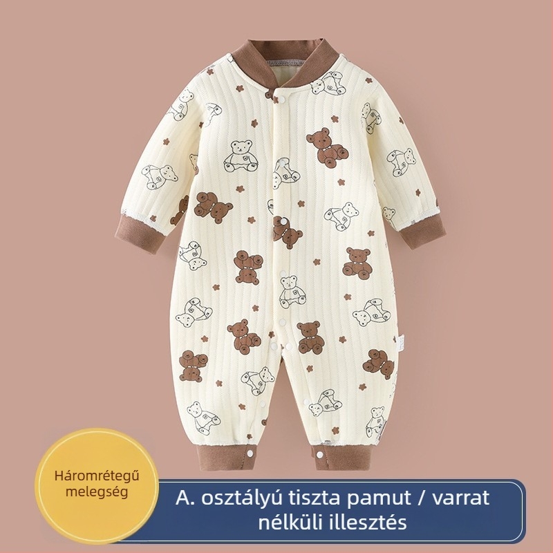 Pamut overál, vastagított alapréteg tavasz–ősz–télre, újszülötteknek, uniszex
