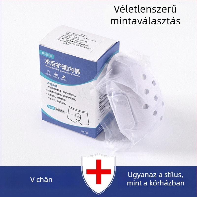 Légáteresztő pamut boxeralsó gyerekeknek posztoperatív körülmetéléshez