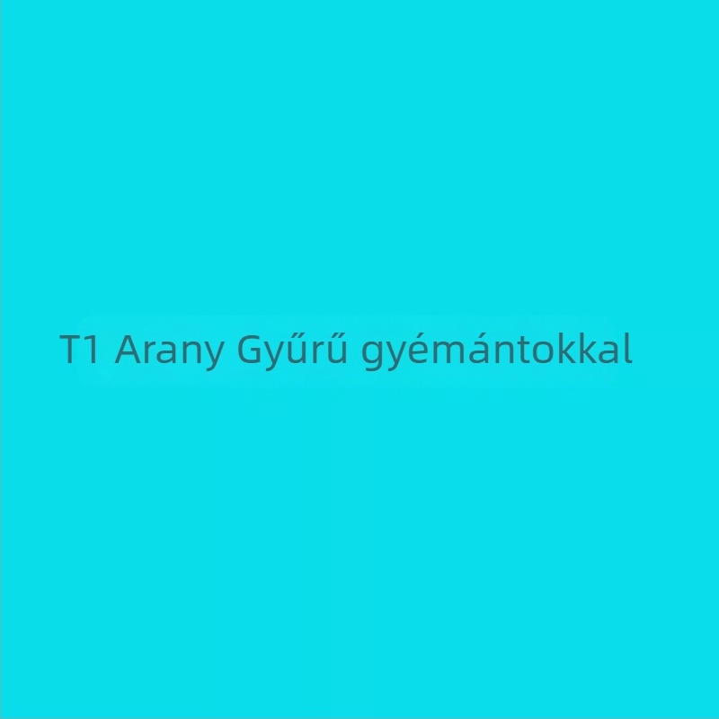 T Brand T1 fél gyémánt gyűrű, V aranyozott, 18K rózsaarany, sima felület, geometrikus gyémánt, pár gyűrű