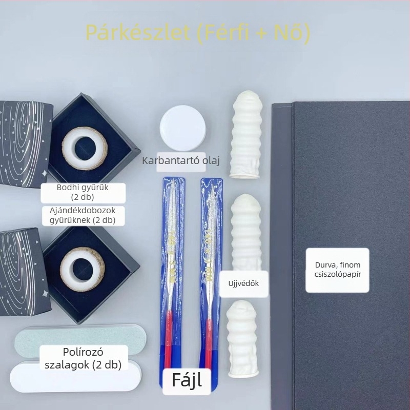 Bodhi magból készült gyűrű — kézzel készített, uniszex, pár-stílus, új kínai dizájn