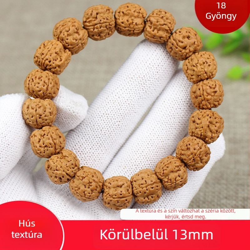 Bodhi magvú karkötő - etnikus páros stílus, polírozott geometrikus dizájn, 14 darabos készlet, Hangzhou származás