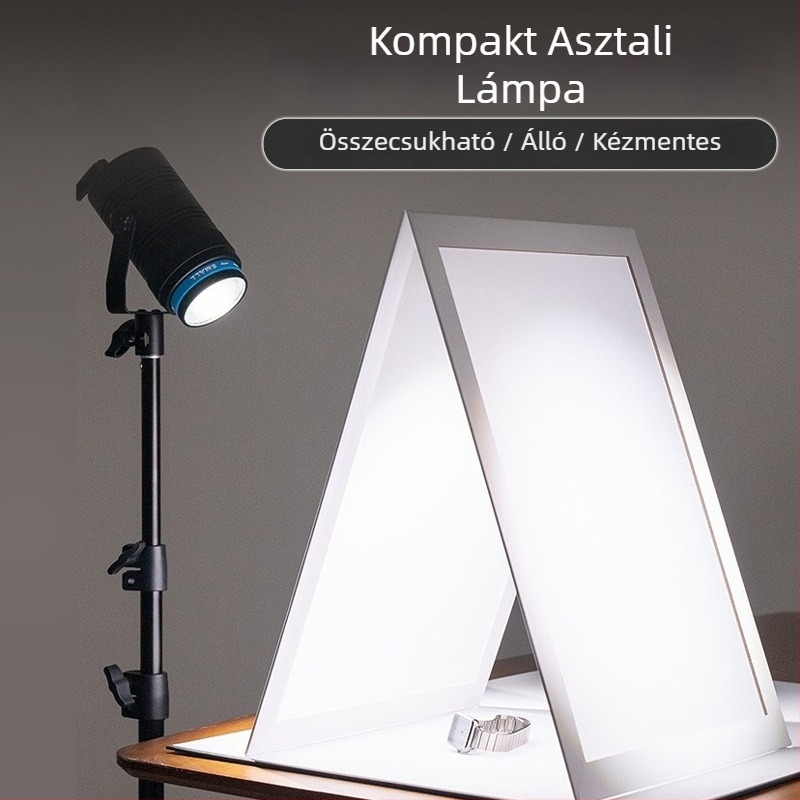 Összecsukható diffúz fénypanel ékszerek fotózásához, PVC, 0.15 kg