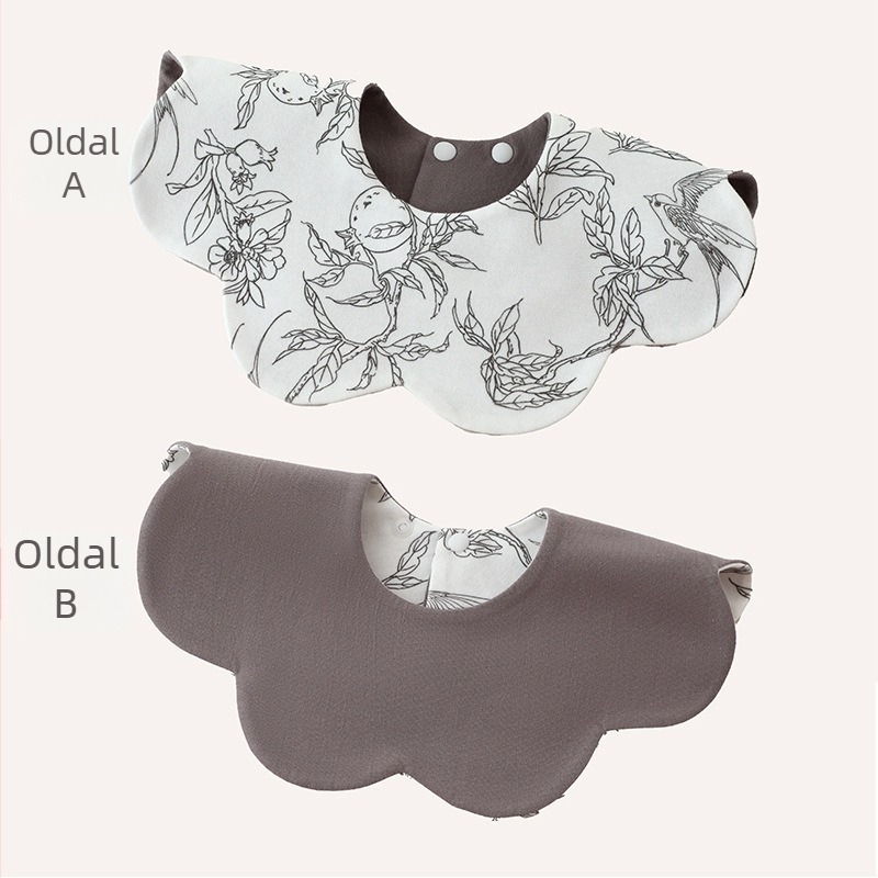 Baba bib – vízálló, kétoldalas, 95% pamut, uniszex, 0–3 éveseknek