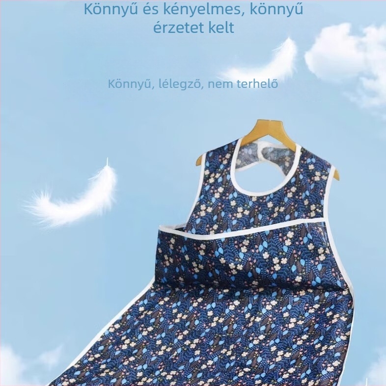 Felnőttek etető kötény — vízálló, szennyeződésálló, PVC és poliészter anyagból, uniszex