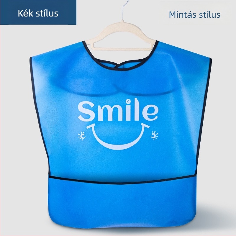 TPU felnőtt etető kötény – vízálló és szennyeződésálló, étkezéshez, uniszex