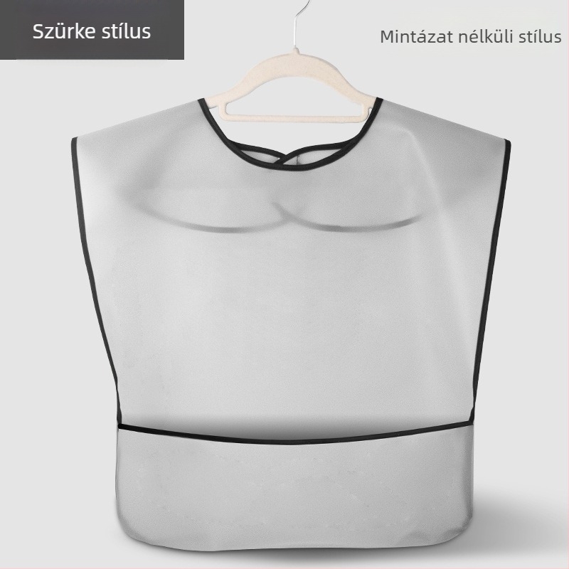 TPU felnőtt etető kötény – vízálló és szennyeződésálló, étkezéshez, uniszex