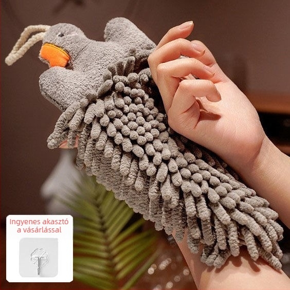 Baba chenille kéztörlő, nedvszívó, függő kivitel, 100% pamut, fonal 150d, konyha és fürdőszobára
