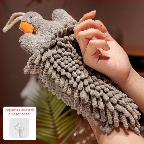 Baba chenille kéztörlő, nedvszívó, függő kivitel, 100% pamut, fonal 150d, konyha és fürdőszobára