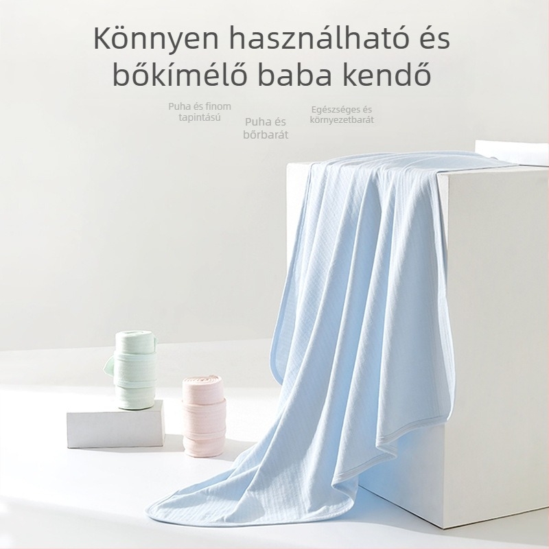 Ölelő baba takaró, töltet tiszta pamut, pamut anyag, egyszínű mintázat, nyárra, tavaszra és őszre alkalmas, csecsemők és kisgyermekek számára.