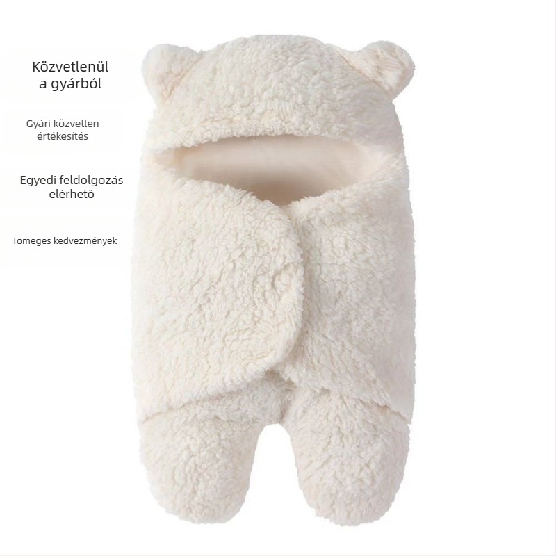 Őszi–téli újszülött swaddle takaró, 100% pamut