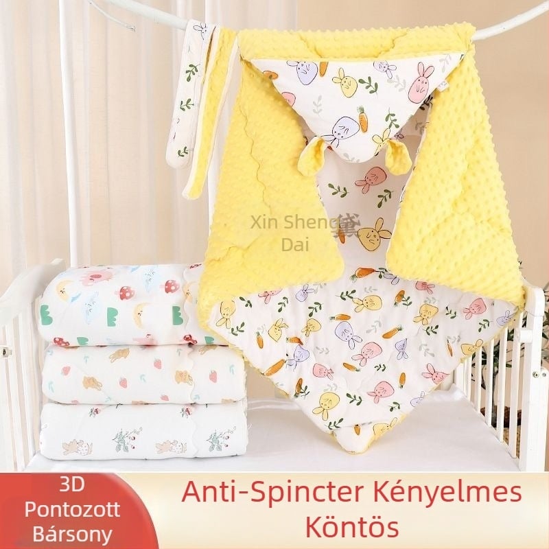 Újszülött baba takaró, swaddle, téli használat, szintetikus szál, modern minimalista stílus