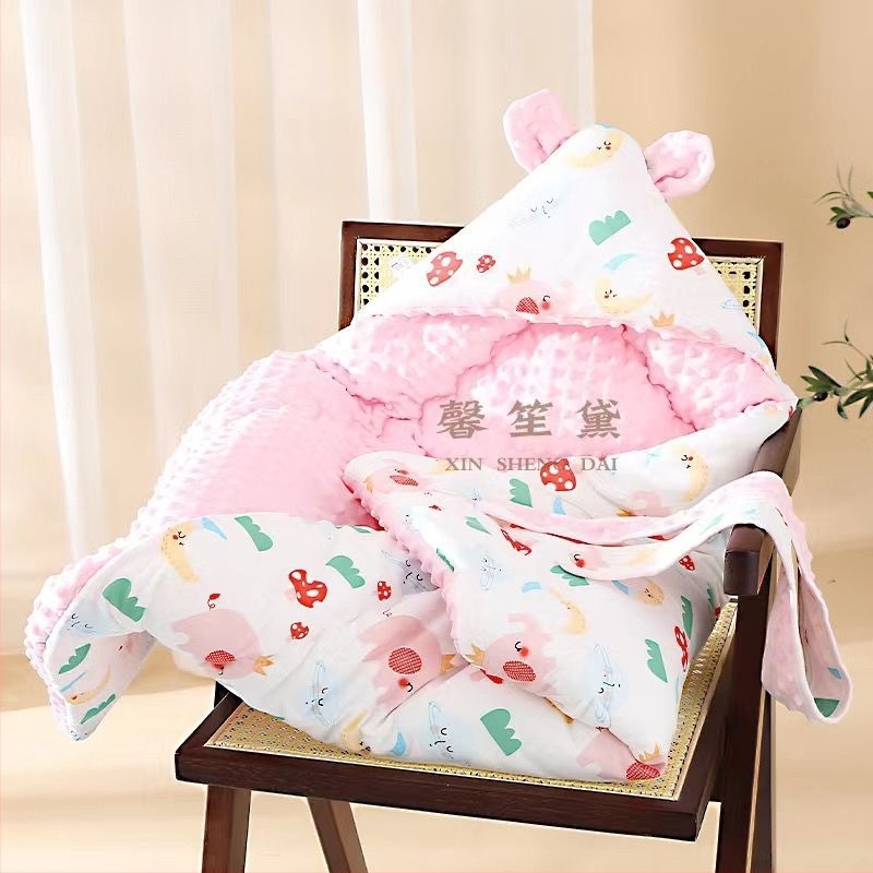 Újszülött baba takaró, swaddle, téli használat, szintetikus szál, modern minimalista stílus